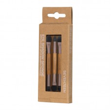 Seventeen Eyes Sponge Applicators 3pcs Bamboo Handle